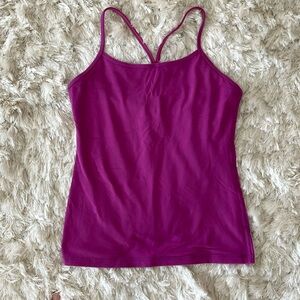 Lululemon power y tank fuchsia vintage